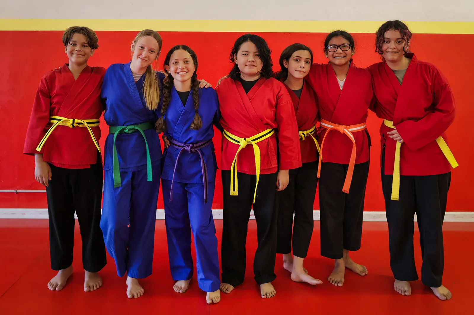 Teen martial arts class at James Martial Arts Academy in El Cajon, CA