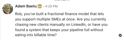 Deep Attention Filtering to ensure every message directly references the prospect's role, company news, or recent activity