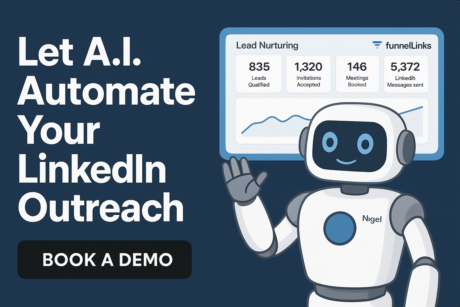 AI sales rep for LinkedIn who starts intelligent conversations, scores and qualifies leads, and fills your calendar with people ready to buy.