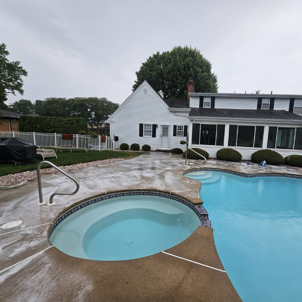concrete cleaning and driveway cleaning Easton Pennsylvania