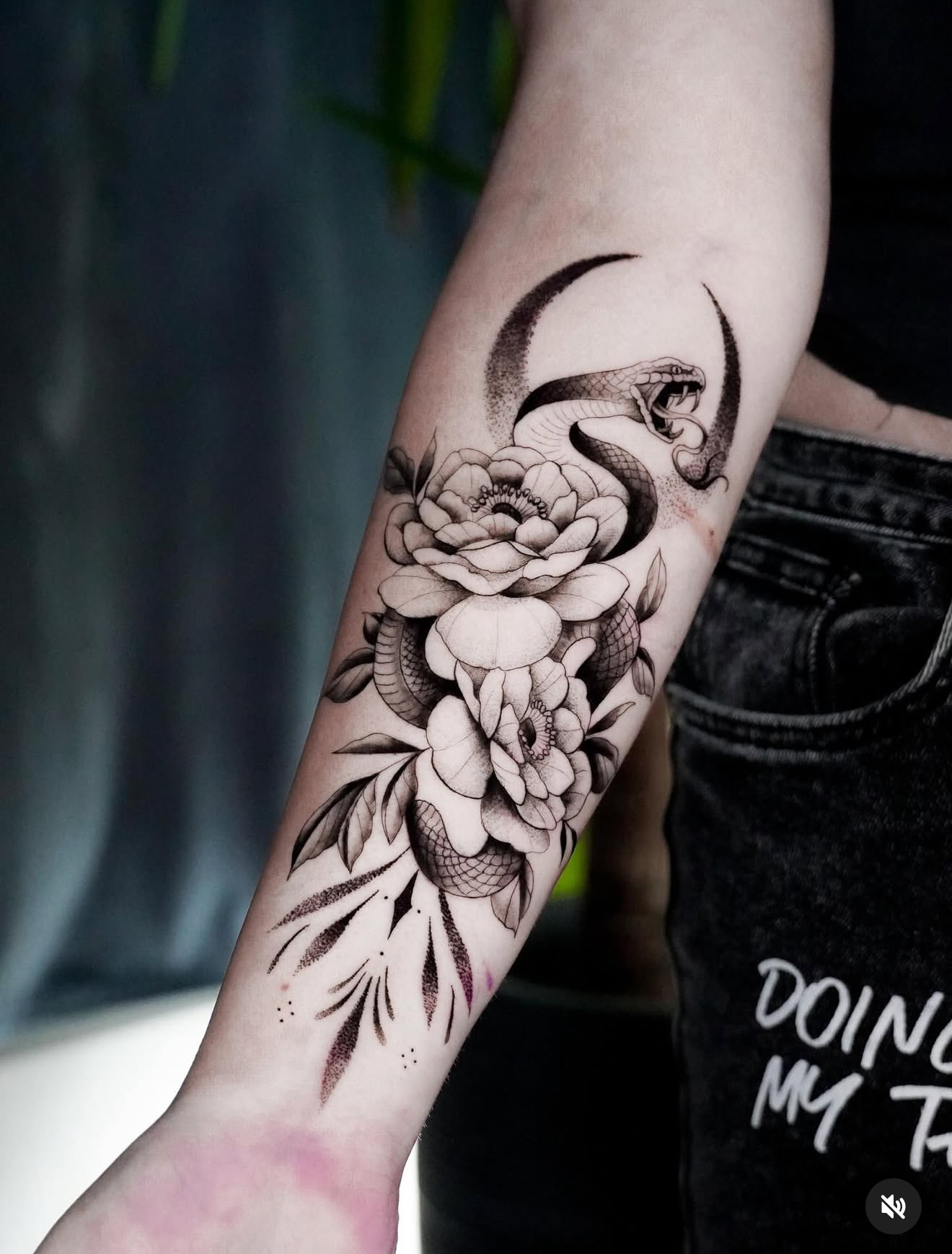 Fineline Tattoo aus dem Inkspot Tattoo Studio Oberhausen