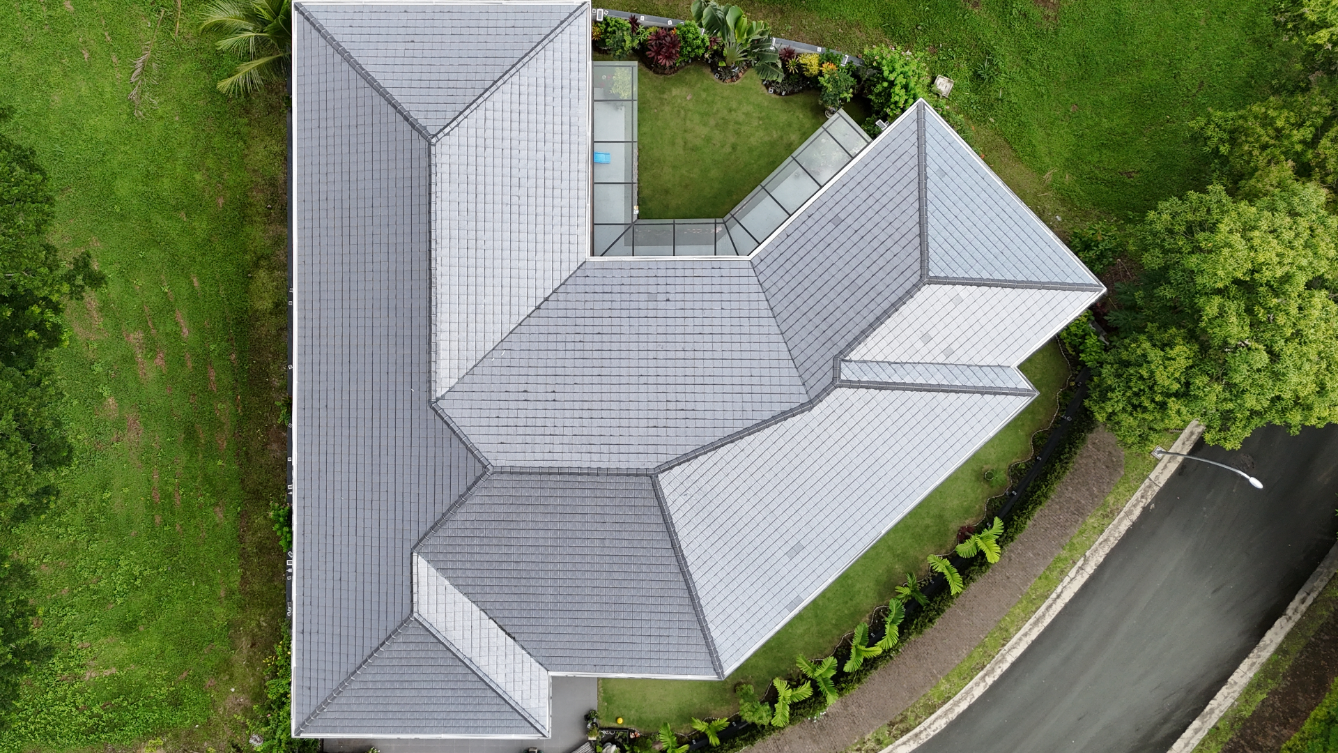 Premium roofing project exterior view