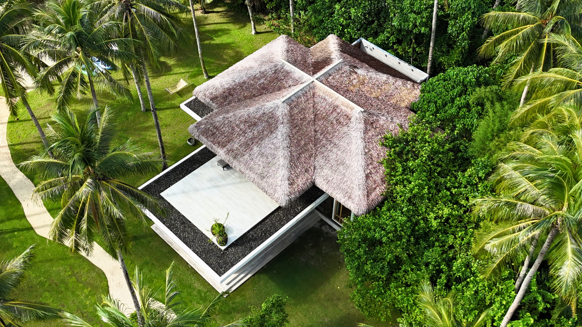 Modern roofing installation project