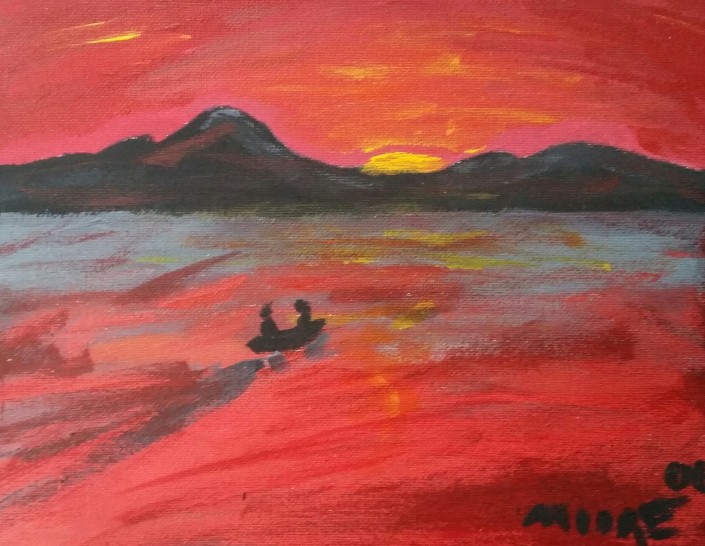 Rod Moore's first ever painting