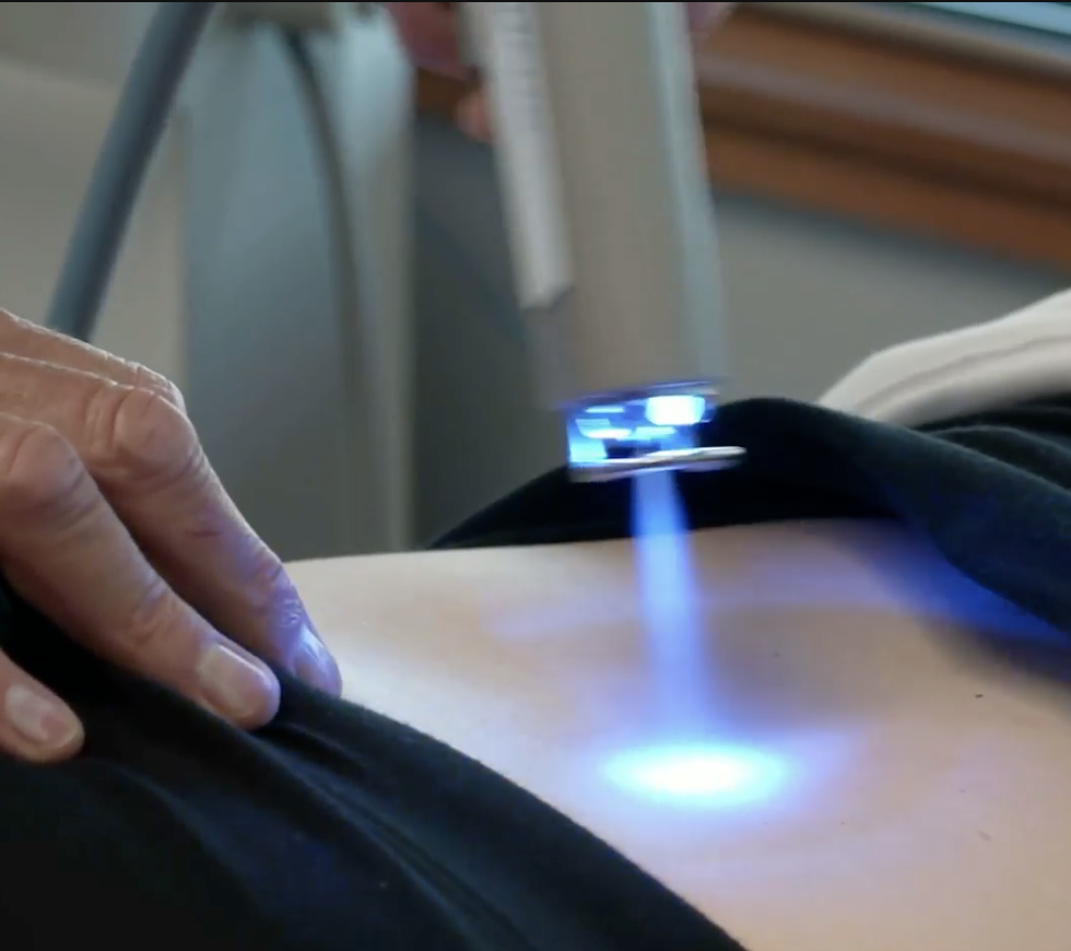 Still from on-site clinic video footage
