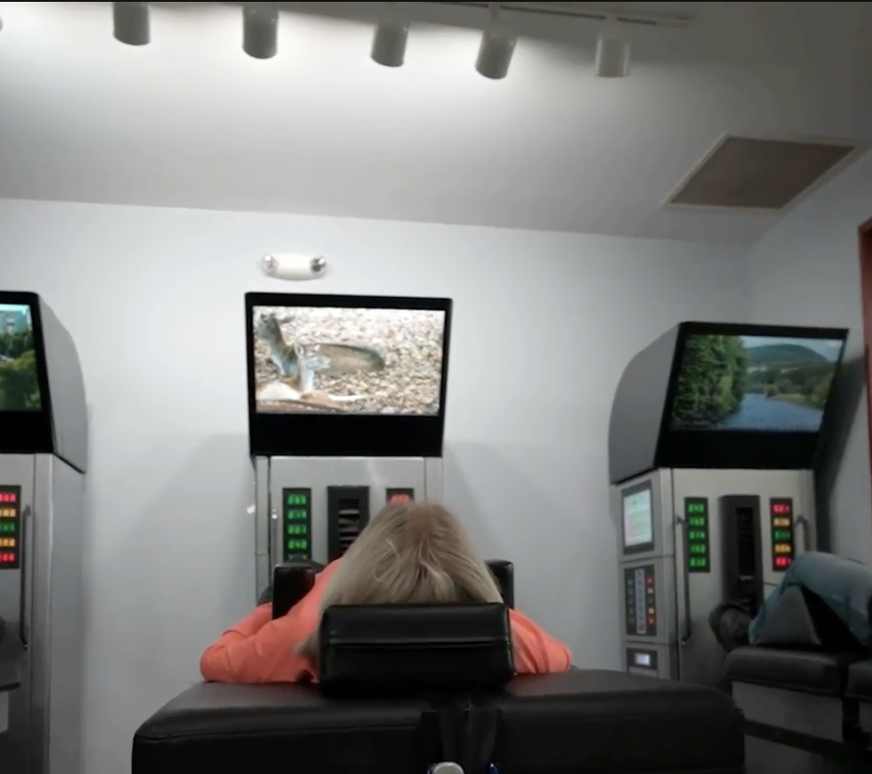 Still from on-site clinic video footage