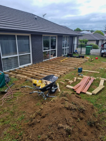 foundations built for new deck