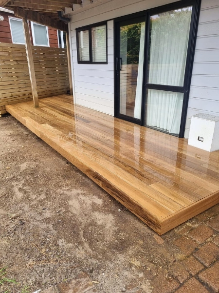 newly built deck