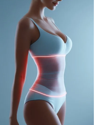 Vaser liposuction and liposculpting procedure for abdominal fat reduction and body sculpting in Johannesburg