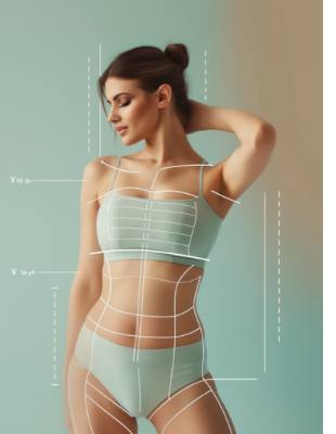 Body areas for Vaser liposuction fat reduction at One8Clinic Sandton Johannesburg