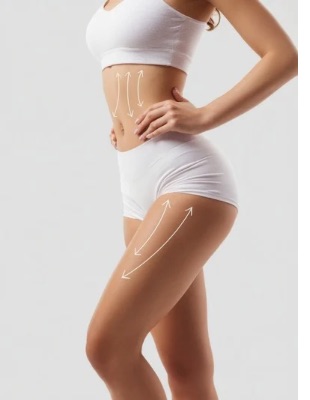 Vaser liposuction body contouring results showing fat removal and shaping at One8Clinic Sandton Johannesburg Vaser liposuction body contouring results showing fat removal and shaping at One8Clinic Sandton Johannesburg