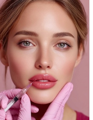 Lip filler treatment showing natural volume enhancement and long-lasting dermal filler results