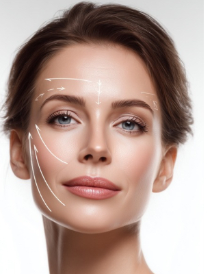 Non-surgical facial rejuvenation treatment plan focused on lifting, balance, and natural refinement
