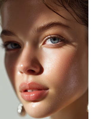Glowing skin and refined complexion after non-surgical facial rejuvenation treatment in Johannesburg