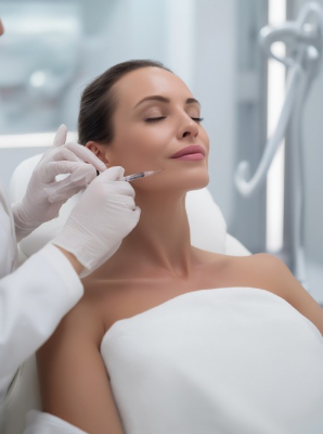 Injectable aesthetic treatment for facial contour and rejuvenation at One8Clinic Johannesburg