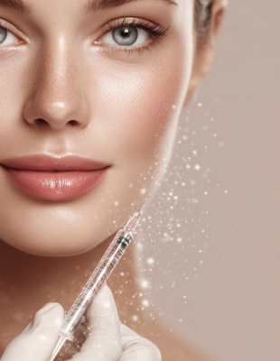 Smooth glowing skin showing results of skin boosters for hydration and skin quality