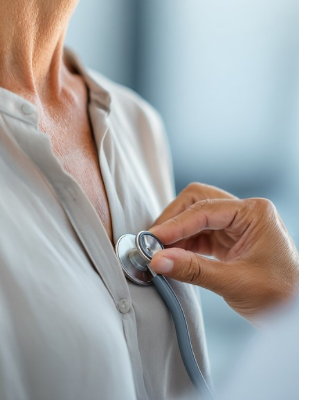 GP performing a clinical examination during a primary healthcare consultation in Johannesburg