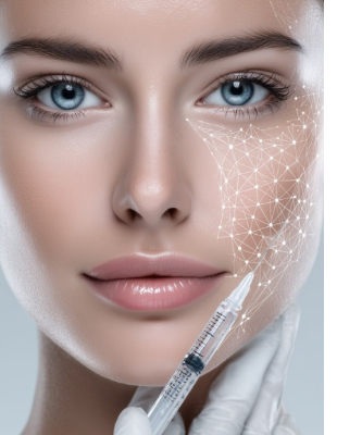 Dermal filler treatment for cheek volume and facial contouring at One8Clinic Sandton