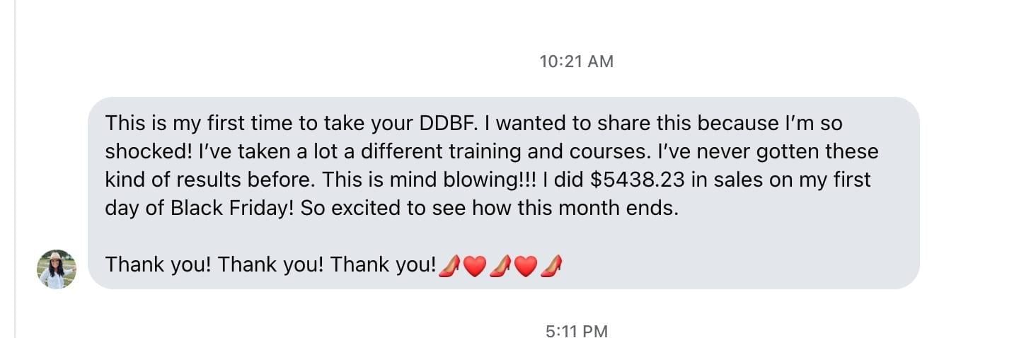 DDBF participant result