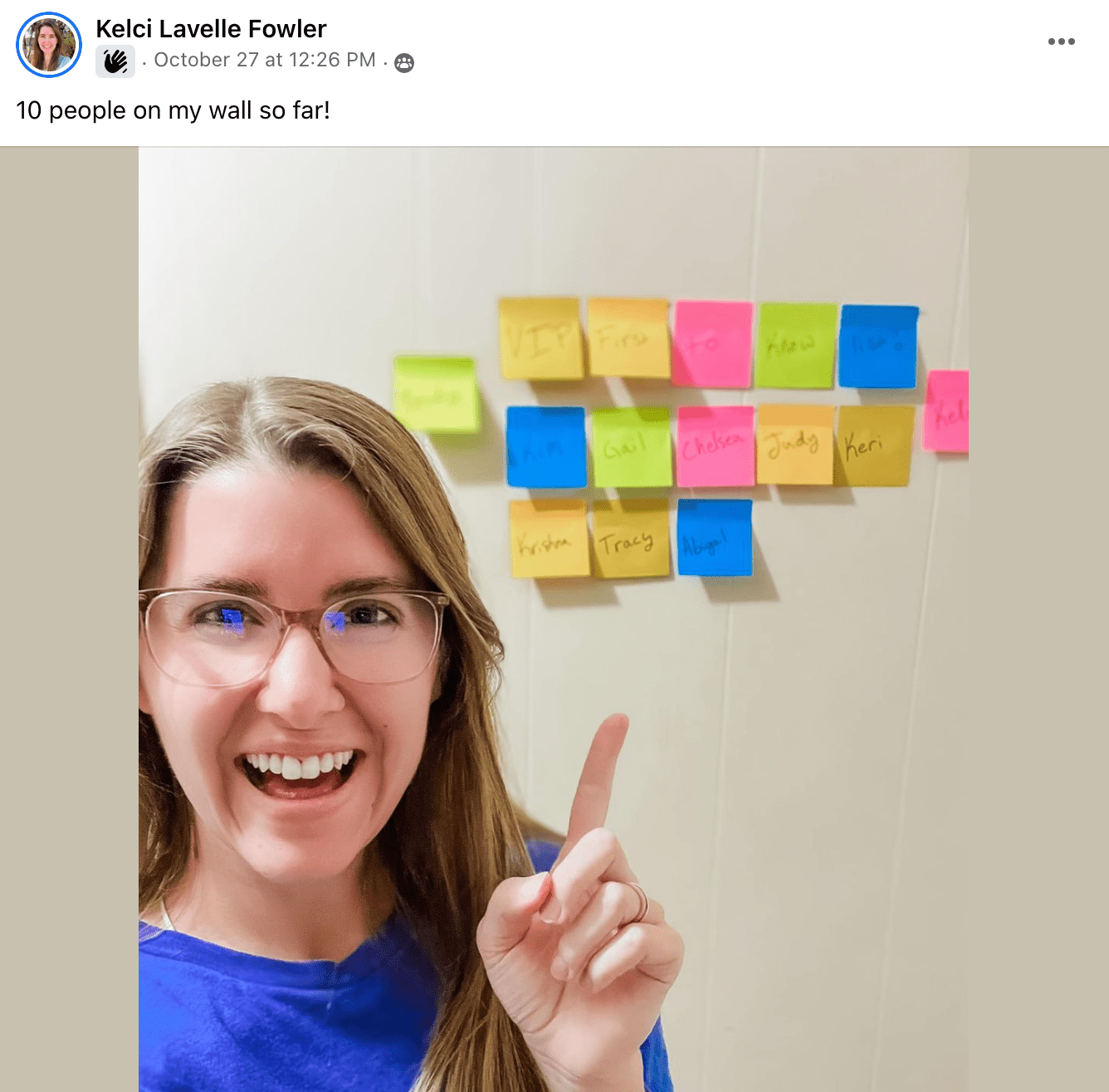 Kelci's FOMO wall
