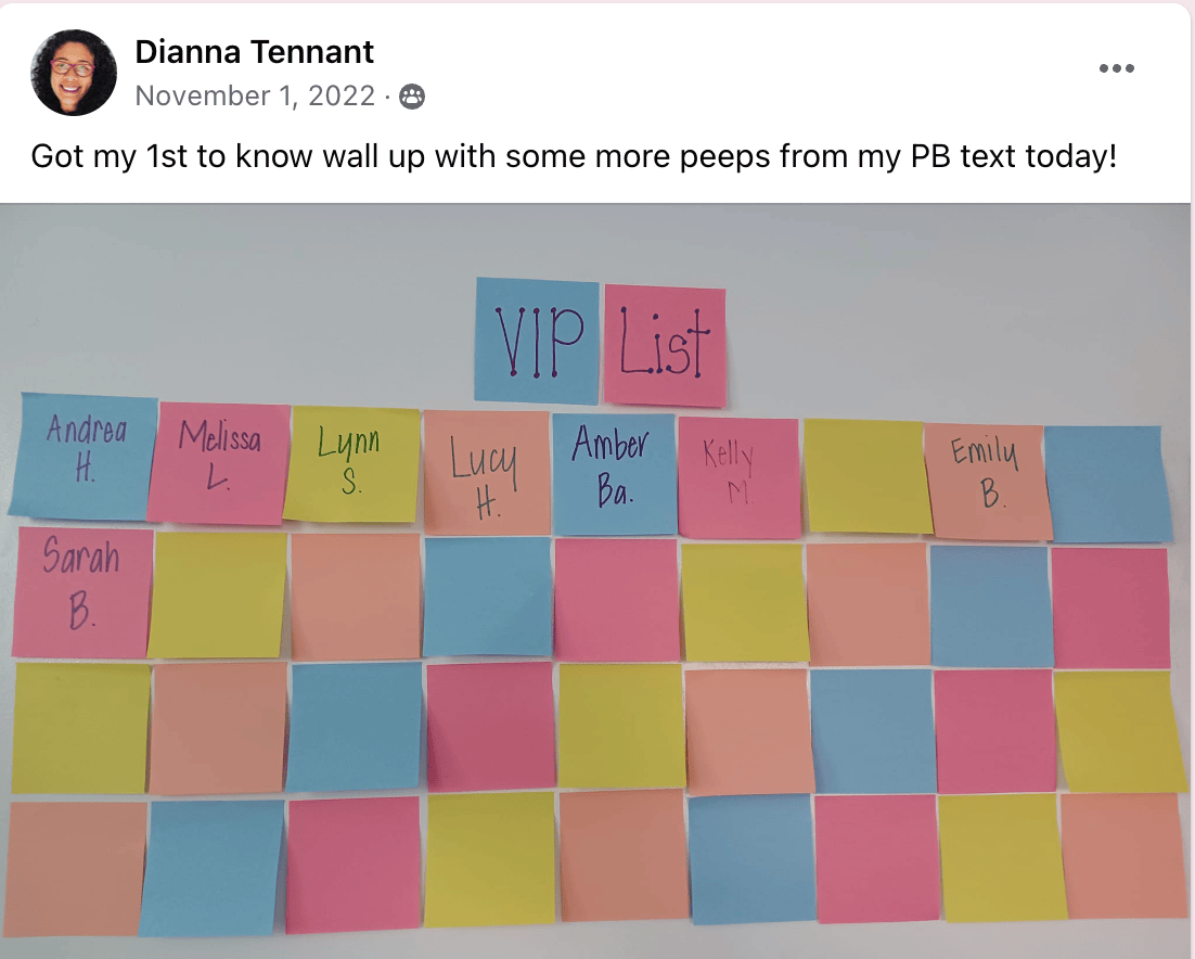 Dianna's FOMO wall