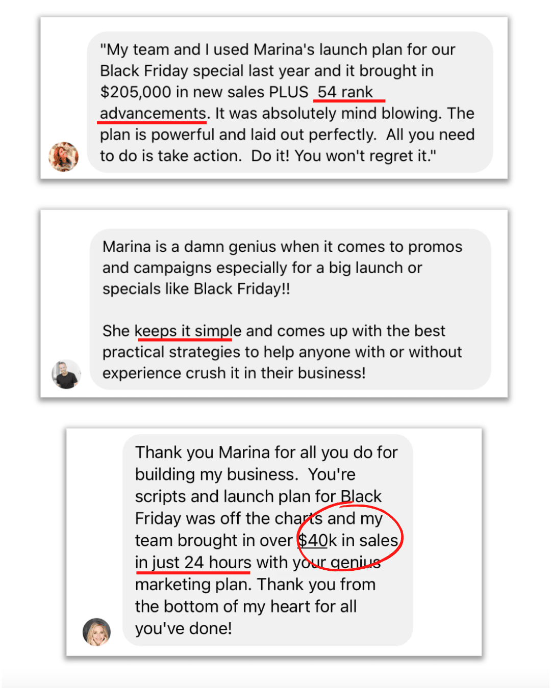 Leader testimonial: Marina is a genius when it comes to strategizing