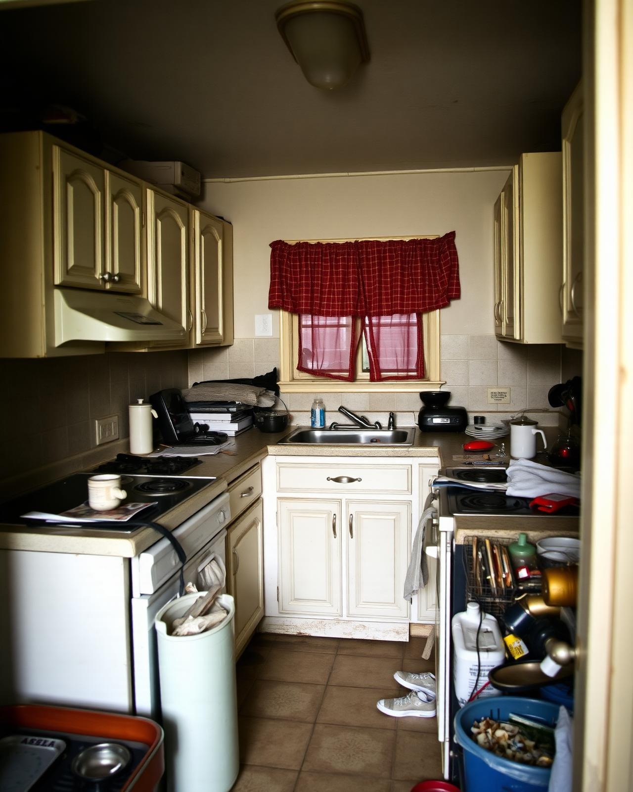 Outdated kitchen needing renovation