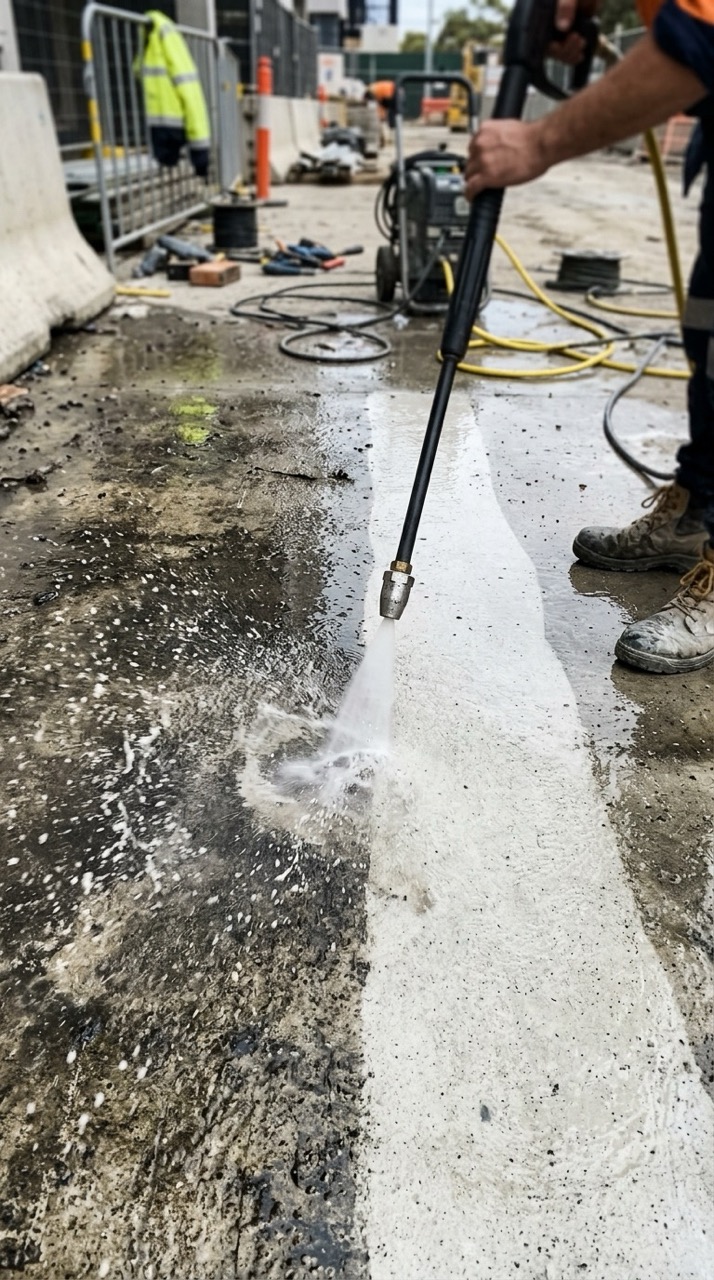 Driveway pressure cleaning in Brookvale on Sydney's Northern Beaches
