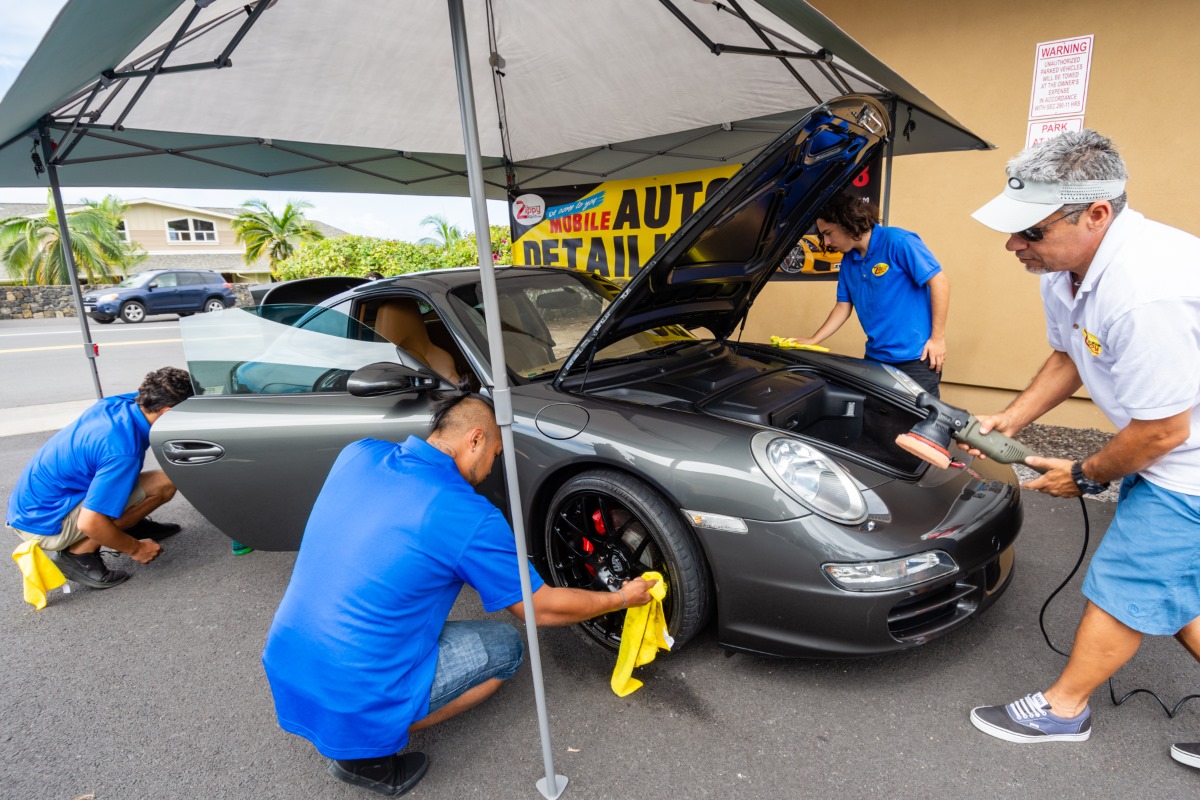 Ceramic coated customer vehicle