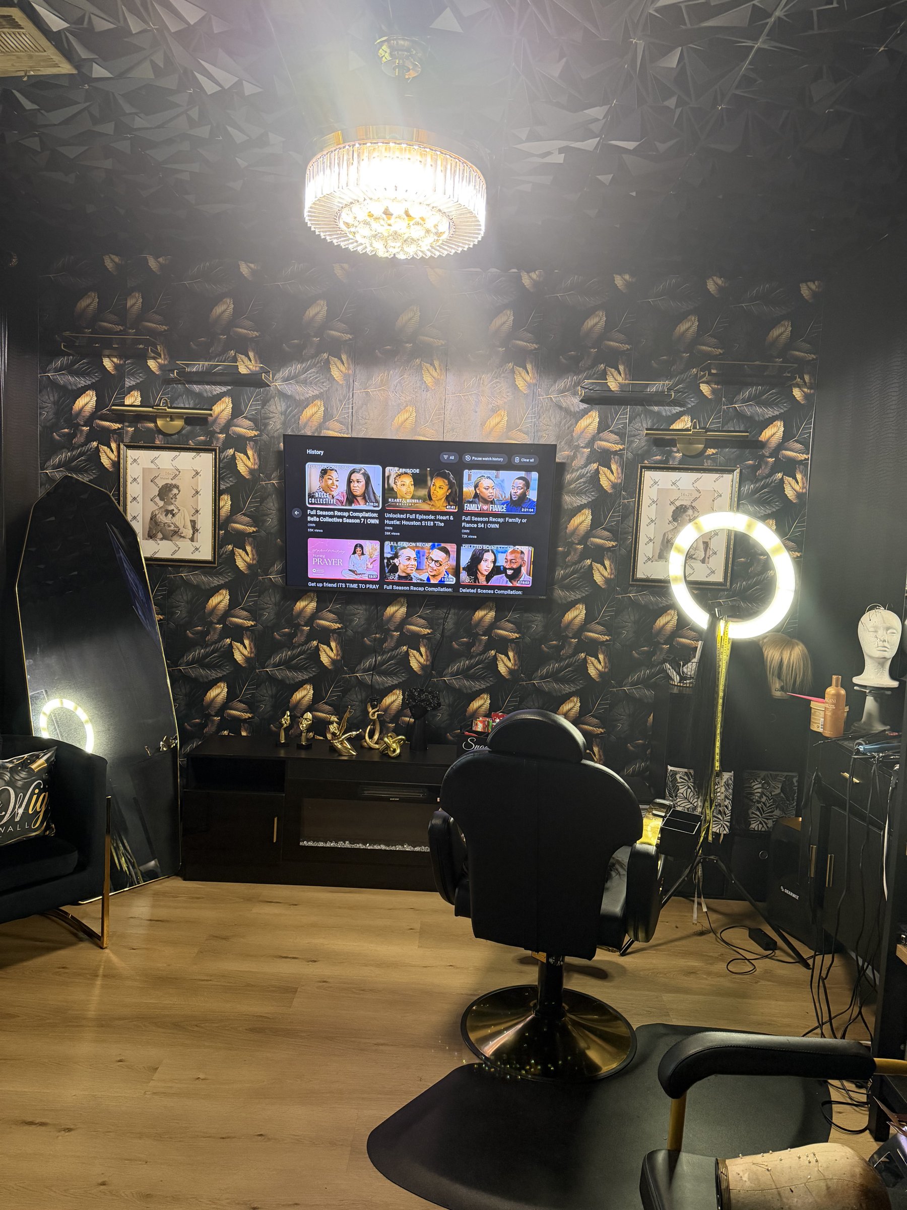 Inside The Wig Wall Luxury Beauty Suite