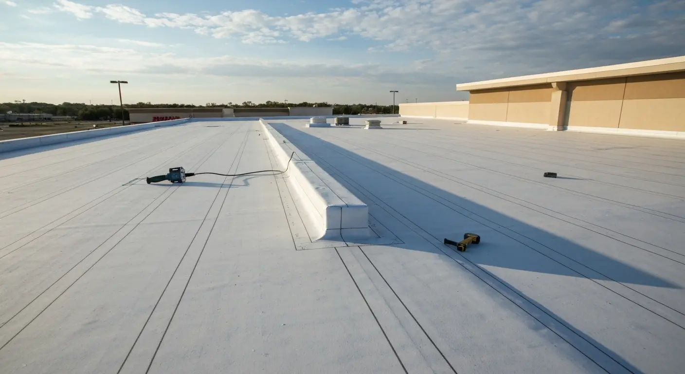 Commercial roofing installation