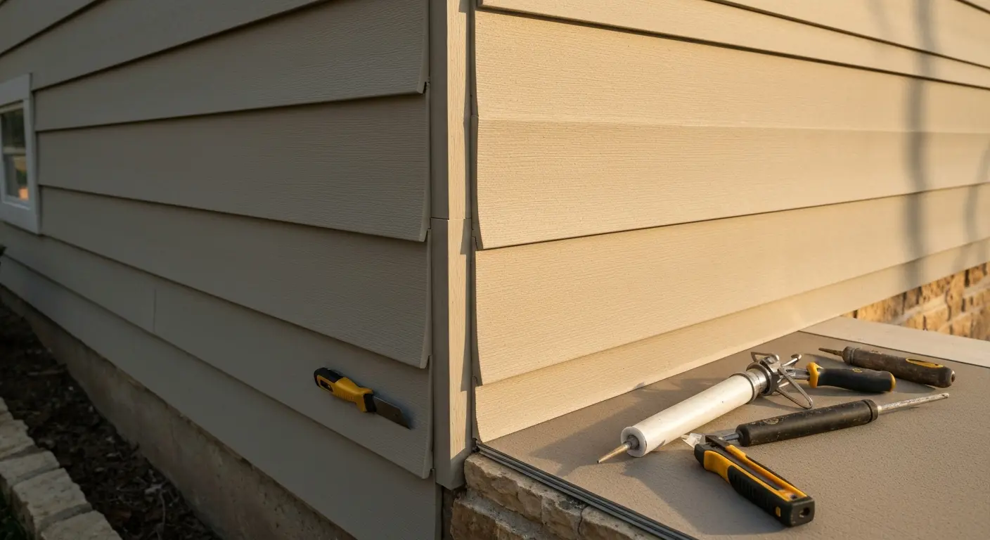 Fiber cement siding repair