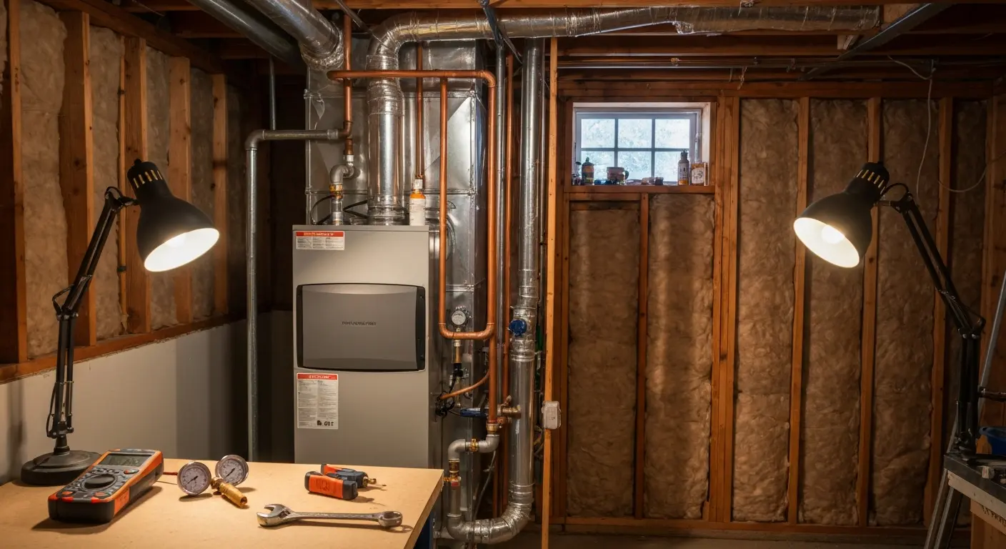 HVAC heating installation