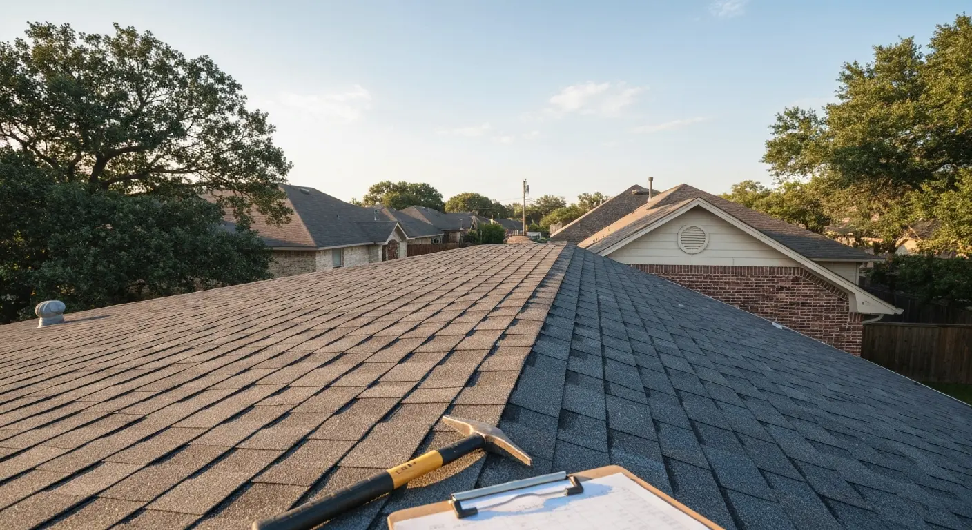 Hail damage roof repair