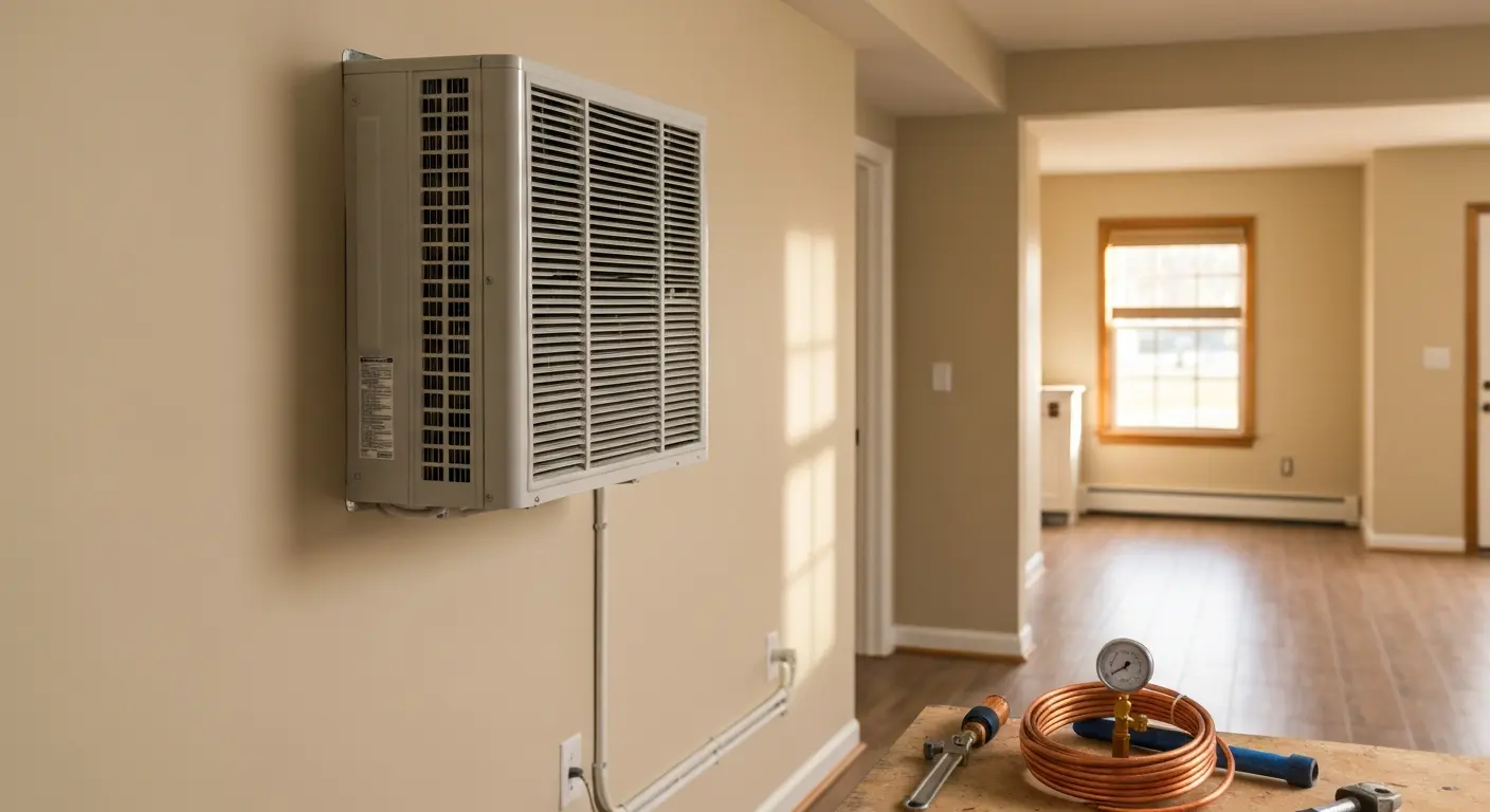 Ductless mini-split installation