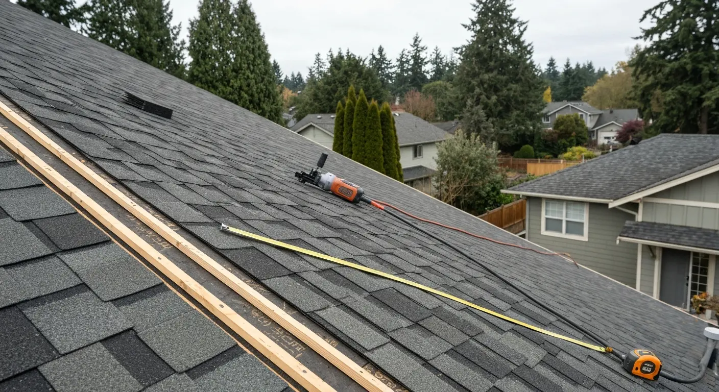 Roof installation in Woodway