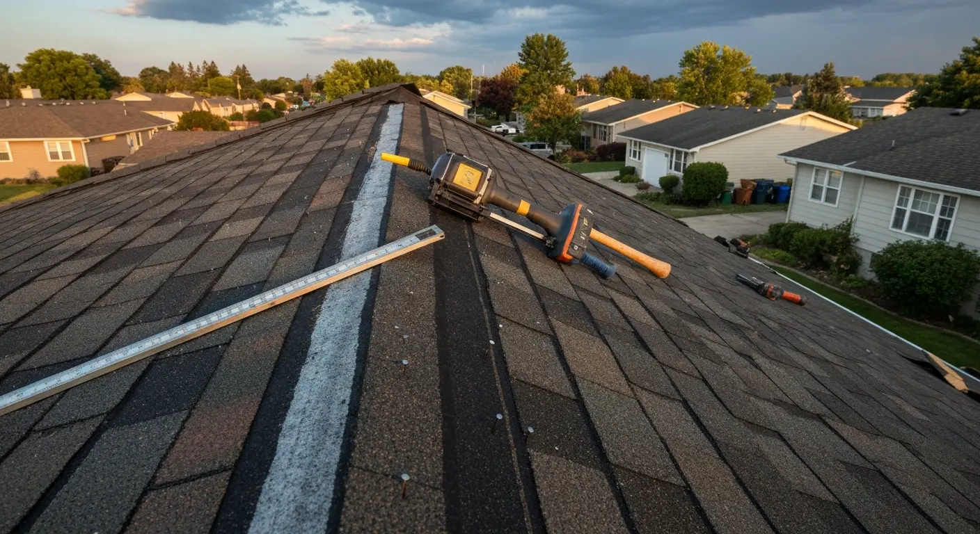 Roof repair work