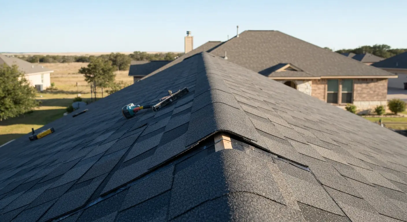 Asphalt shingle roof installation
