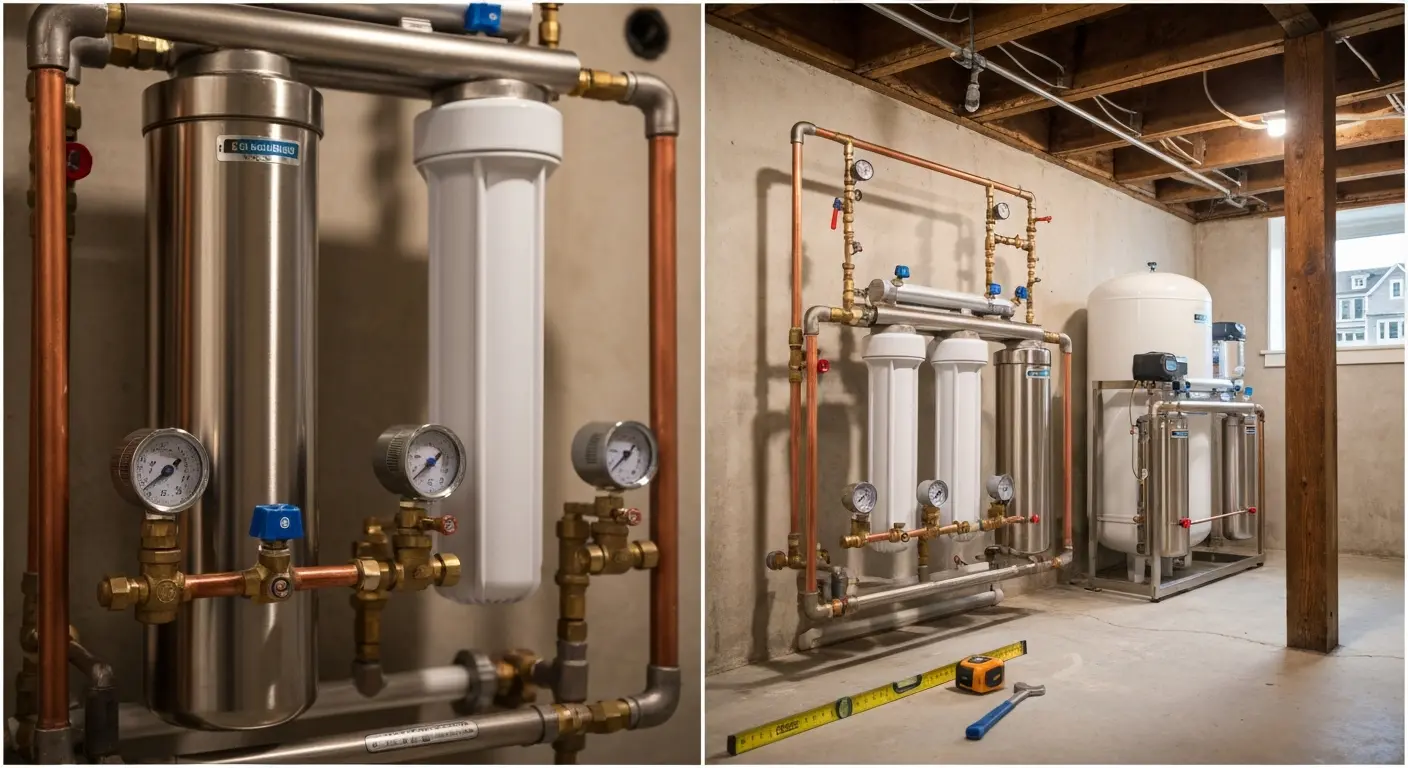 Water treatment system installation