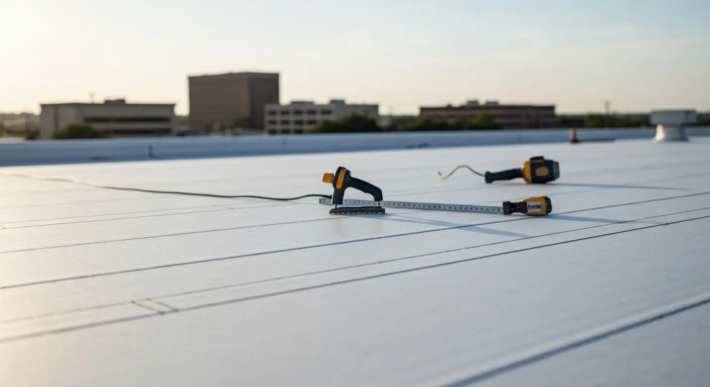 TPO roofing installation