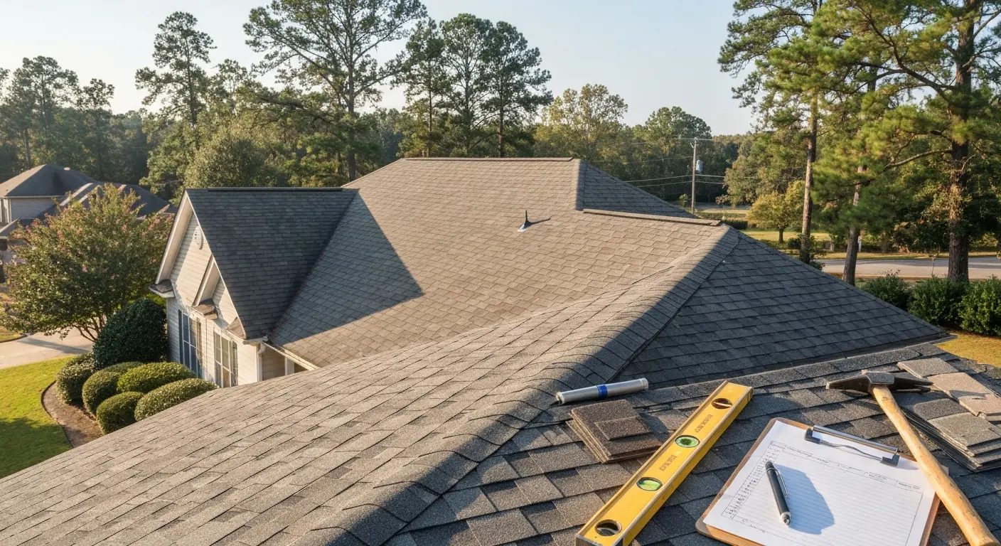 Storm damage roof repair