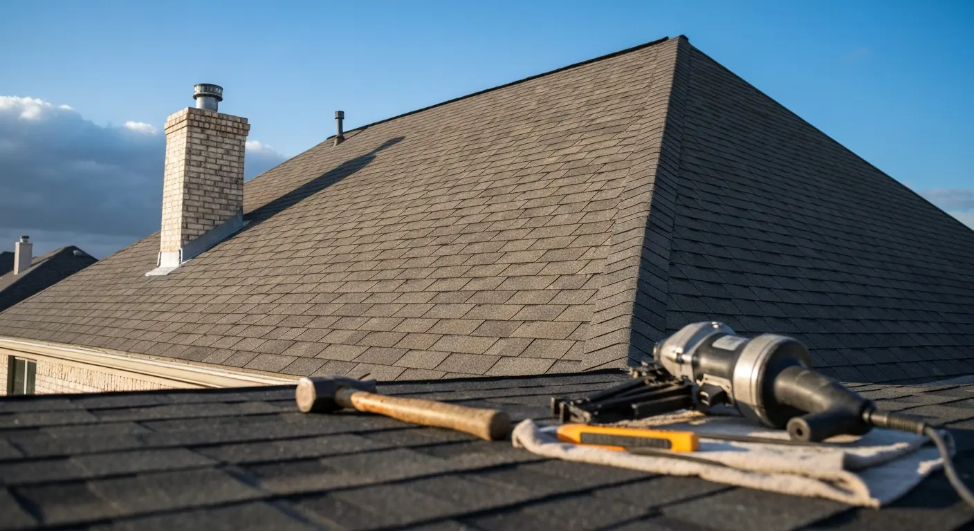 Residential roof installation