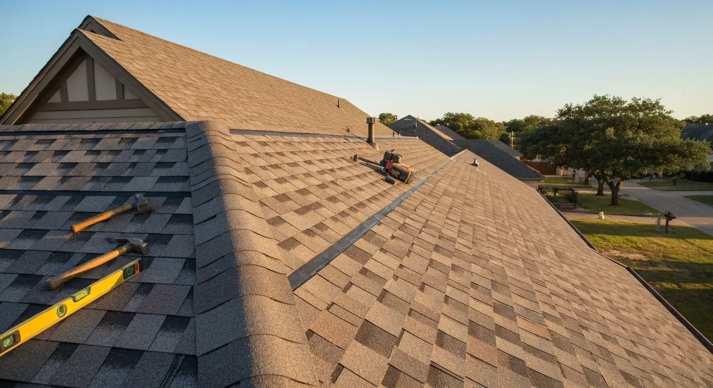 Residential roof installation