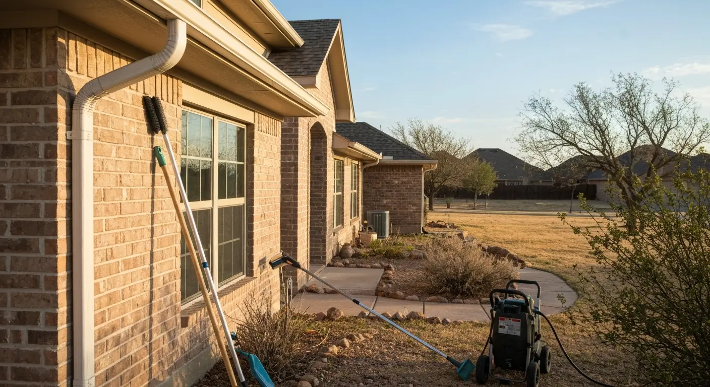 Professional gutter cleaning West TX
