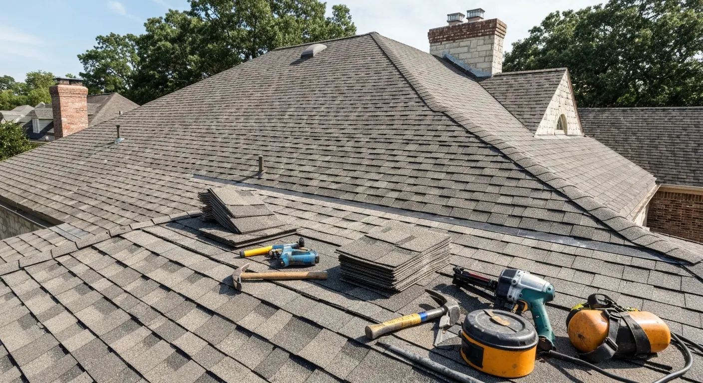 Roof replacement installation