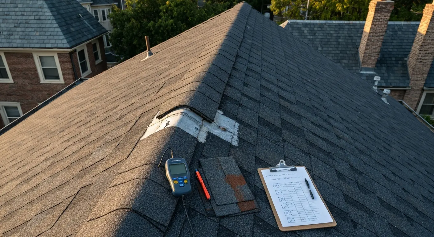 Residential roof inspection