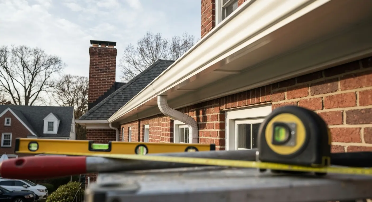 Gutter cleaning and repair