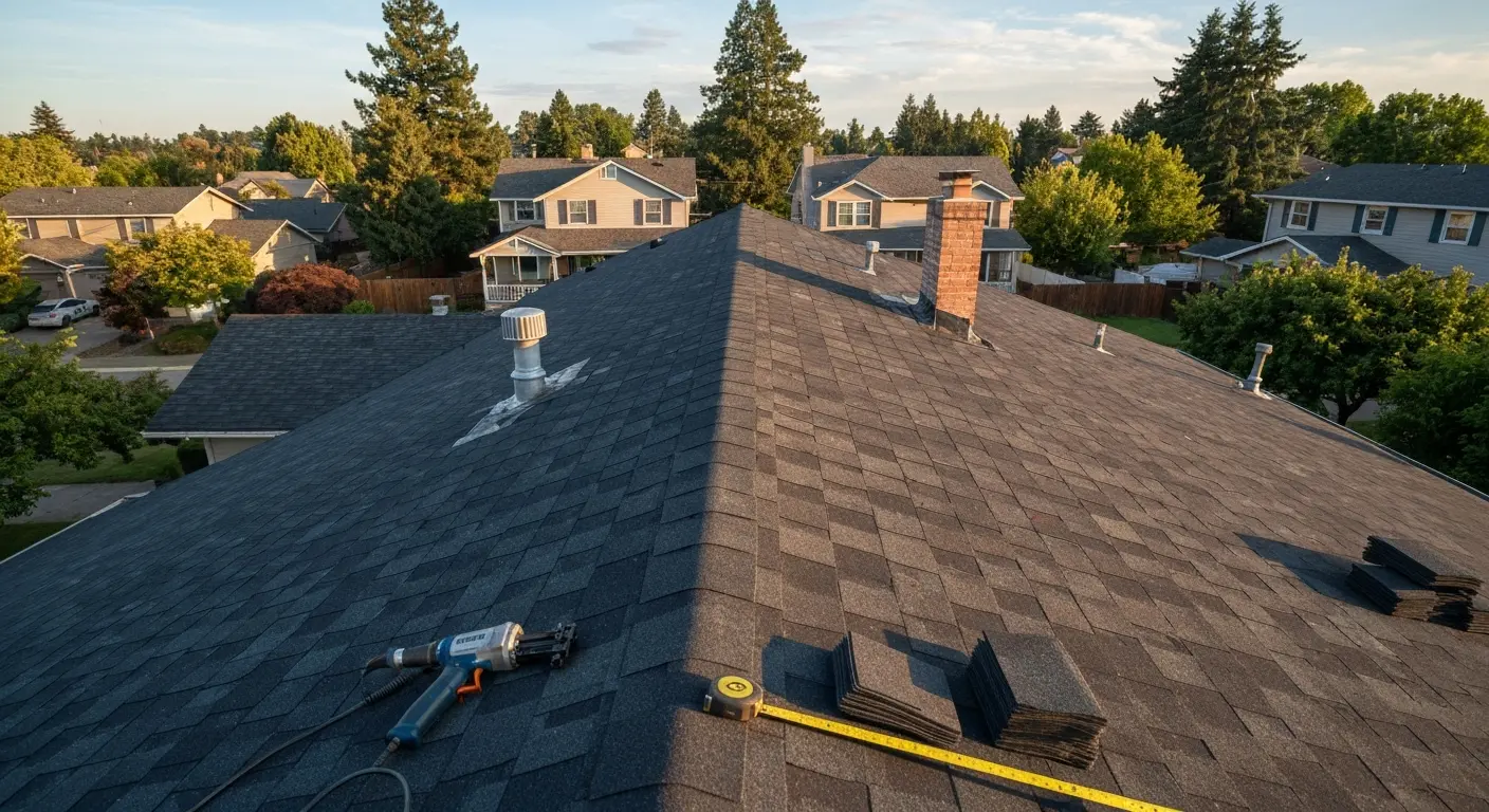 Roof replacement installation