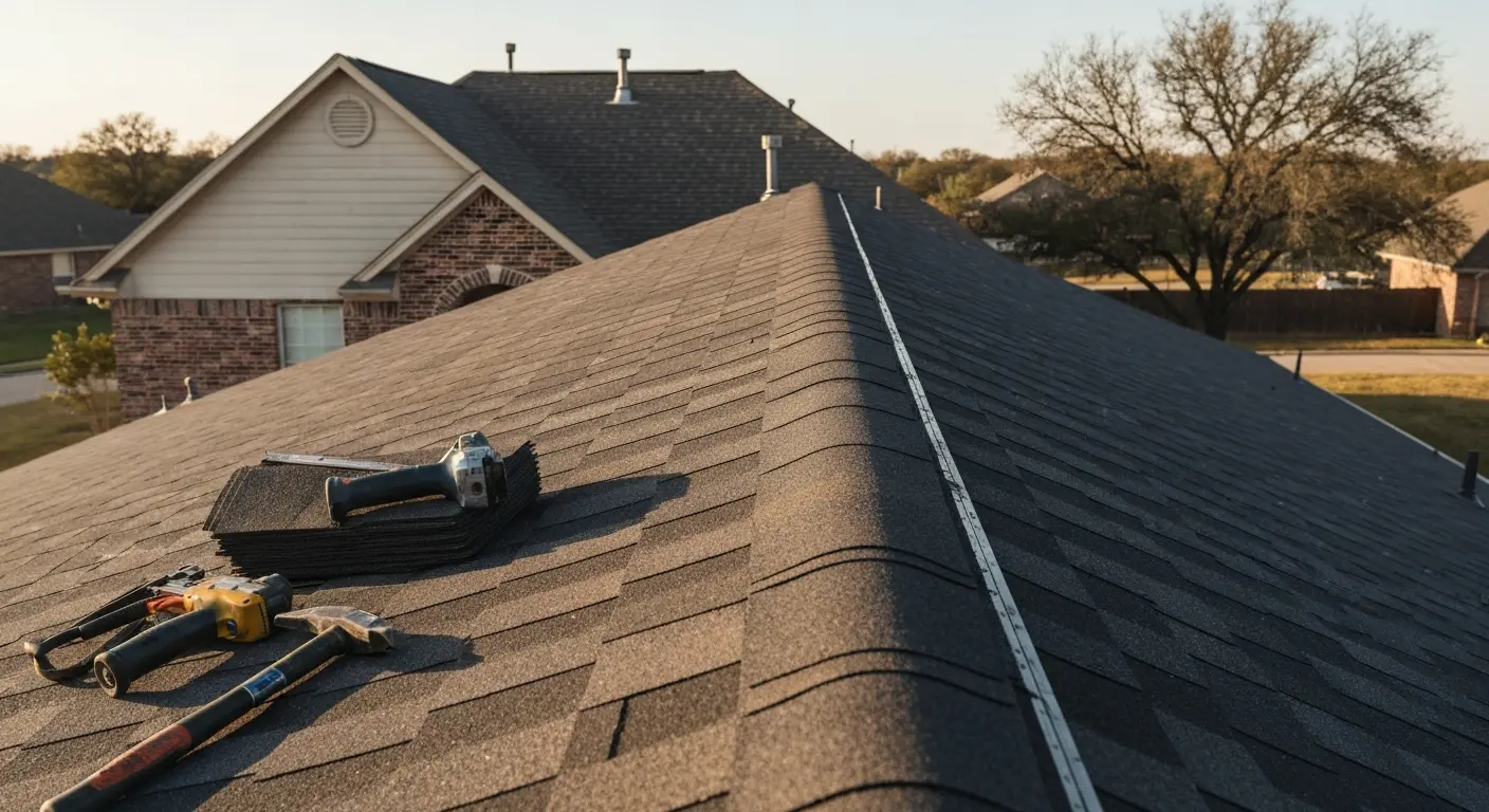 Roof repair work