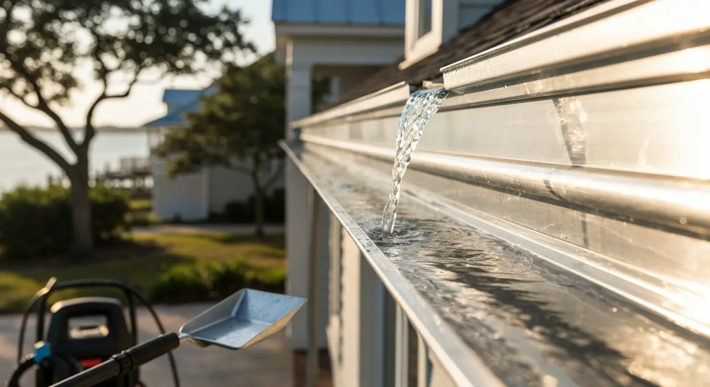 Gutter cleaning service